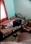 مراته مش موجوده الراجل كان هيتفضح هو و البت الوليه حماته خبطت عليه فى الاوضة بتاعته كان جايب بت فلاحه نايم عليها على السرير